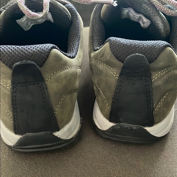 Merrell Womens Olive & Purple Trail Sneakers Outdoor Comfort - Picture 5 of 7